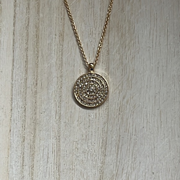 New with a small defect - Gold coin necklace with crystals - Picture 3 of 8